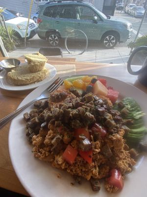 Biscuit with strawberry jam  #Veganuary at Beach'n SF in San Francisco