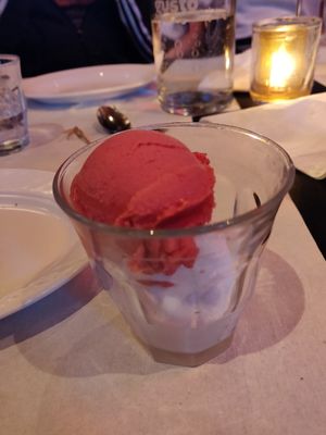 Sorbet at Gusto in Rotterdam