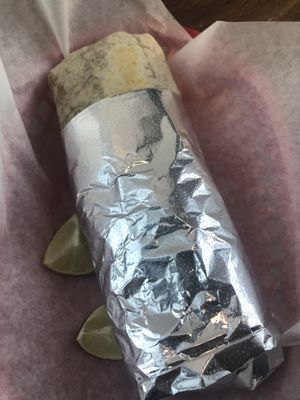 Cali burrito at Mis Tacones in Portland