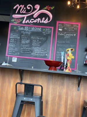 Wicked tasty menu   at Mis Tacones in Portland