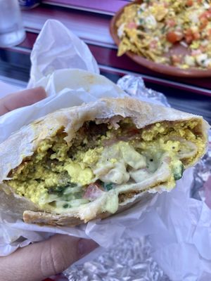 Breakfast burrito 🤤   at Mis Tacones in Portland