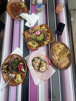 All the food   at Mis Tacones in Portland