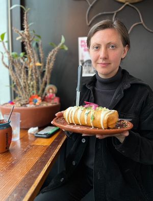 La chimi ♥️  at Mis Tacones in Portland