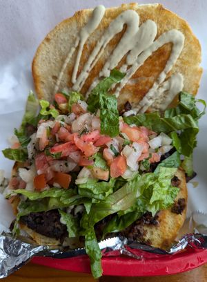 torta with asada seitan at Mis Tacones in Portland