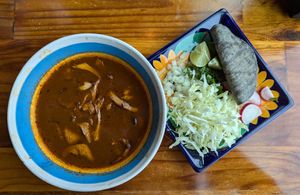 pozole at Mis Tacones in Portland