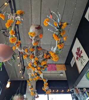 ceiling at Mis Tacones in Portland