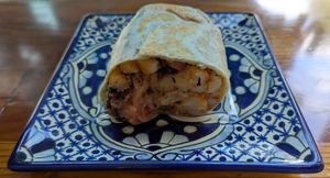 Cali B burrito at Mis Tacones in Portland