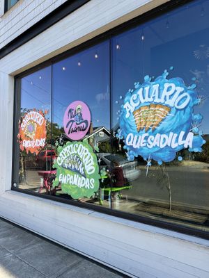 Outside  at Mis Tacones in Portland