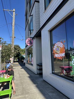 Outside  at Mis Tacones in Portland