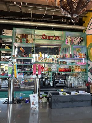 Inside bar area  at Mis Tacones in Portland