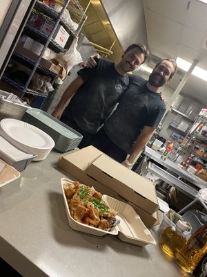 TJ and Ty Such Great People  at Secret Vegan Pizza in Los Angeles