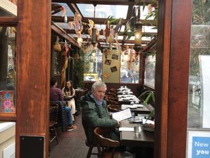 Outdoor seating at Wau in New York City