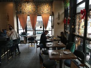 Inside restuarant at Wau in New York City
