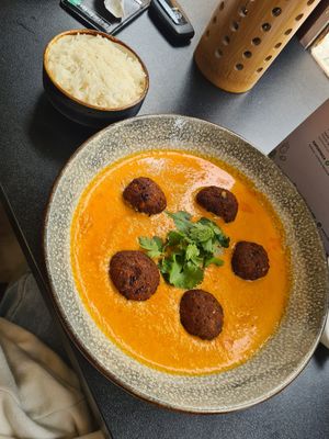 Indian meatballs at Wegestacja Koński Rynek in Myslenice