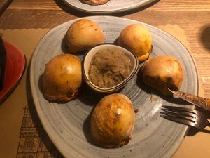 Pieroggi with veggie filling  at Pierogarnia Rynek 26 in Wroclaw