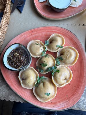 spicy tofu pierogi  at Pierogarnia Rynek 26 in Wroclaw