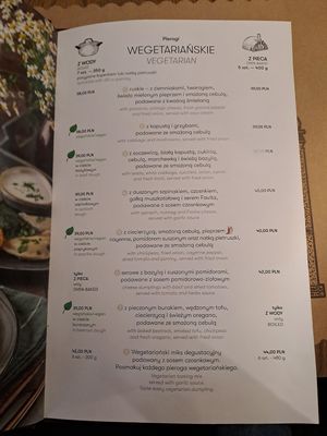  at Pierogarnia Rynek 26 in Wroclaw