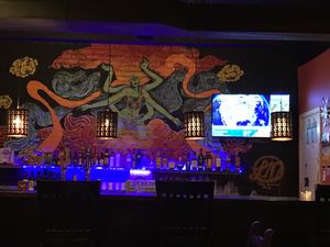 bar at Himalayan Fusion in Charlottesville