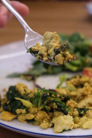 Tofu scramble at Dosa Dosa in Prague