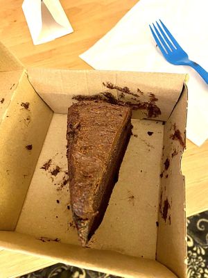 Chocolate cake at Dosa Dosa in Prague