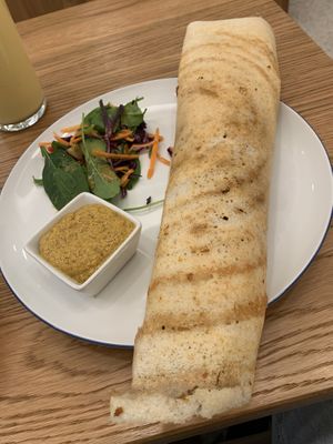 Dosa with Peanut-Chutney  at Dosa Dosa in Prague