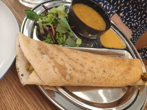 Dosa menu at Dosa Dosa in Prague