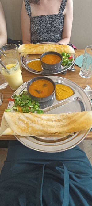 Dosa menu at Dosa Dosa in Prague