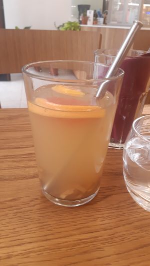 Homemade ginger lemonade at Dosa Dosa in Prague