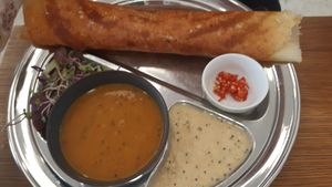 with chillis at Dosa Dosa in Prague