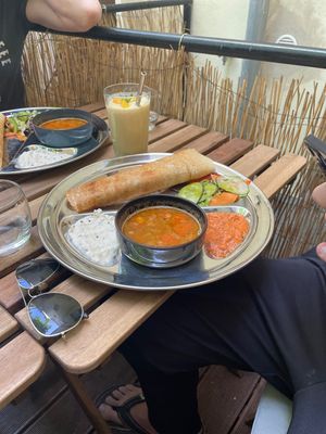 Incredible mixed dosas  at Dosa Dosa in Prague