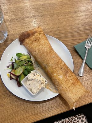 Breakfast dosa  at Dosa Dosa in Prague