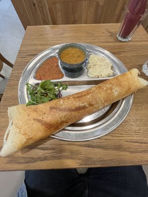 Soy dosa  at Dosa Dosa in Prague