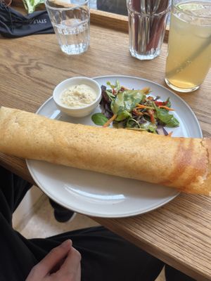 Breakfast dosa  at Dosa Dosa in Prague