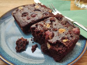 Brownies at Dosa Dosa in Prague