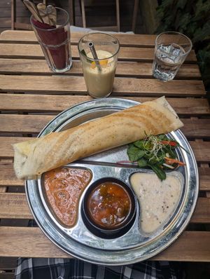 Big Mushroom Dosa, they all come with this at Dosa Dosa in Prague
