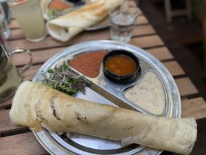 Aloo masala dosa - Dosa Dosa, Prague  at Dosa Dosa in Prague