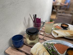Lemonade & fresh ginger tea - Dosa Dosa, Prague  at Dosa Dosa in Prague