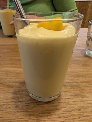 Mango lassi at Dosa Dosa in Prague