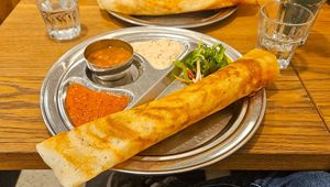masala dosa at Dosa Dosa in Prague