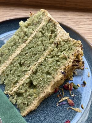 Pistachio cake  at Dosa Dosa in Prague
