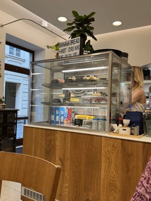 Lots of cakes   at Dosa Dosa in Prague