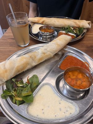 mushroom dosa   at Dosa Dosa in Prague