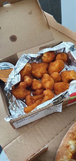 Cauliflower wings at Papa John's in Walkden