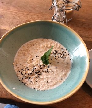 Banane Porridge  at Cafe Miu in Munich