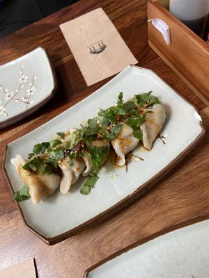 Vegan gyoza  at Oodles of Noodles in Maastricht