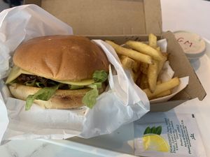 BBQ burger  at More Life  in West Bromwich