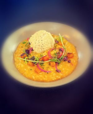 Squash Risotto (VE) at Auld Bar Cafe in Forfar