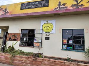 Outside of restaurant at Eris Food Co in Oceanside