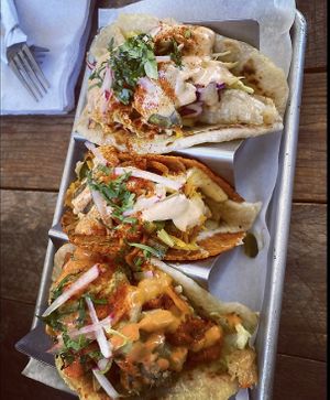 Fun to eat and admire. Really unique and look at that presentation!!!!  at Eris Food Co in Oceanside