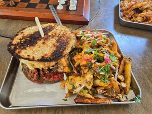 Rueben amd monster fries at Eris Food Co in Oceanside